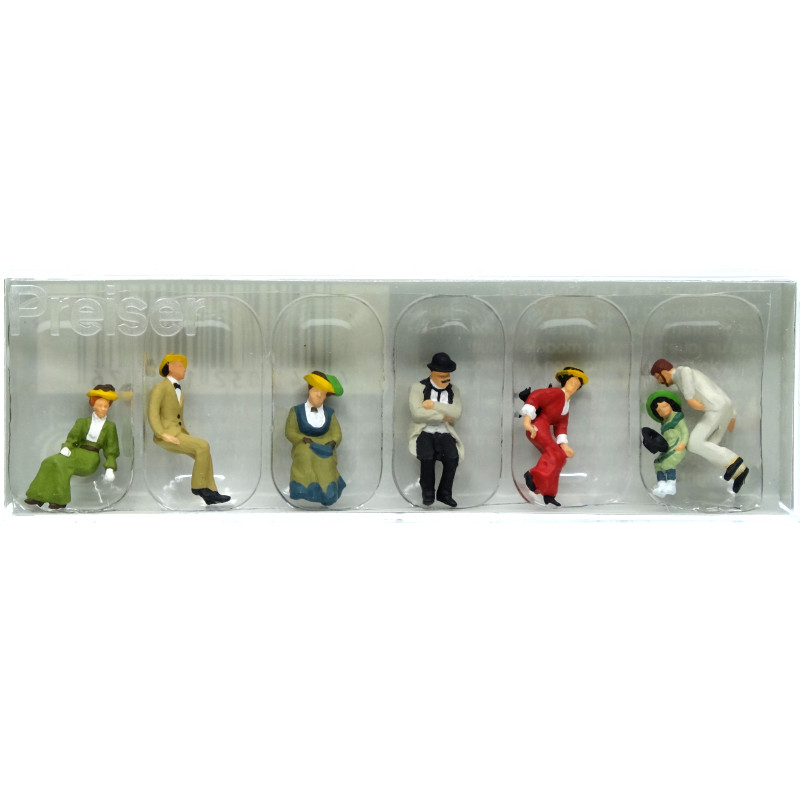 Personnages assis 1900 - HO 1/87 - PREISER 12137