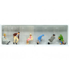 Personnages assis - HO 1/87 - PREISER 12444