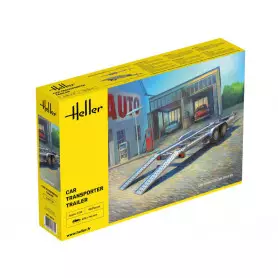 Remorque pour transport de voiture - échelle 1/24 - HELLER 80774