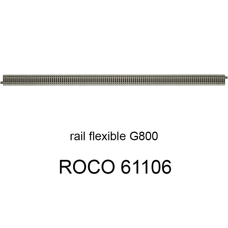 Rail flexible G800 785 mm voie Geoline HO - ROCO 61106