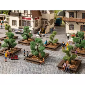 12x arbres d'ornement - HO 1/87 - NOCH 21546