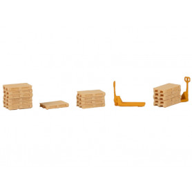 2x transpalettes et palettes - HO 1/87 - FALLER 272920