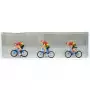 3x cyclistes maillot rouge et jaune - HO 1/87 - PREISER 25003