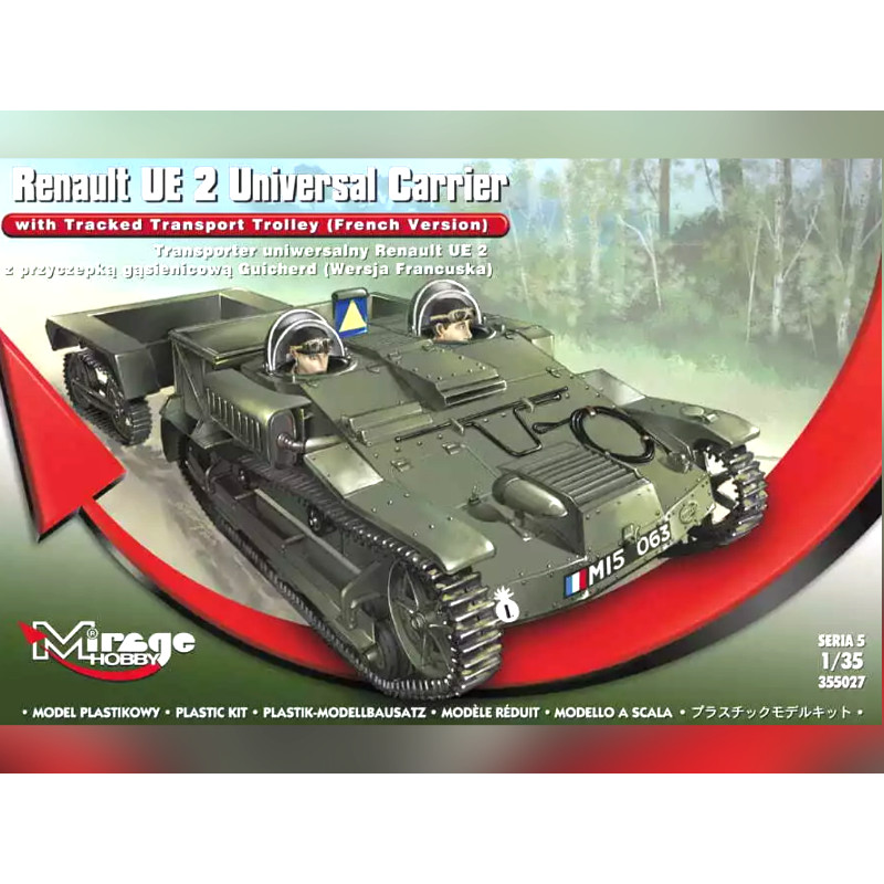 Renault UE 2 Universal Carrier avec remorque - 1/35 - MIRAGE HOBBY 355027