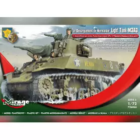 Light Tank M3A3, débarquement Normandie - 1/72 - MIRAGE HOBBY 726066