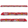 AGC Z27871 / Z27872, 4 éléments, livrée LIO "Occitanie" SNCF - ép VI - digital son - HO 1/87 - LS Models 10080S
