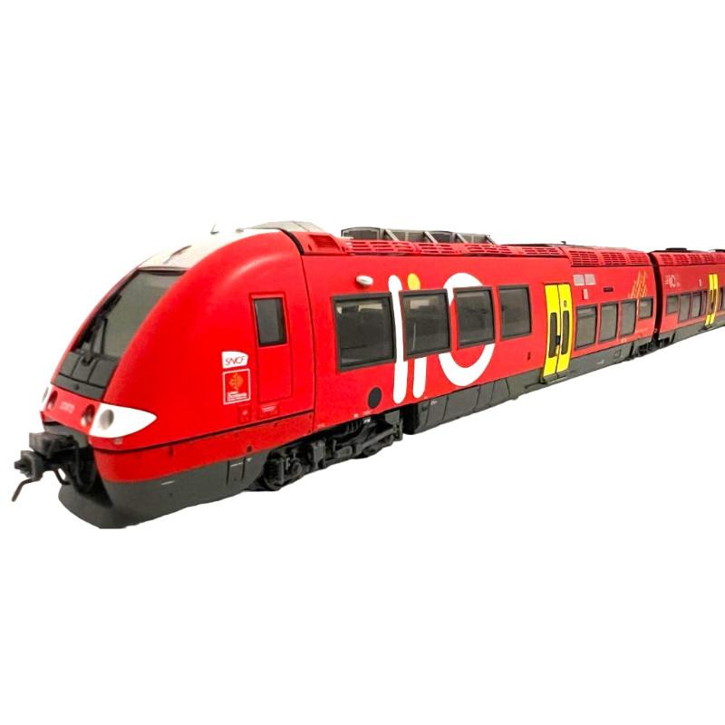 AGC Z27871 / Z27872, 4 éléments, livrée LIO "Occitanie" SNCF - ép VI - digital son - HO 1/87 - LS Models 10080S