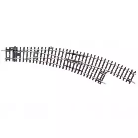 PIKO 55228 - Voie A - Aiguillage courbe à droite R3 - R4 BWR - HO 1/87