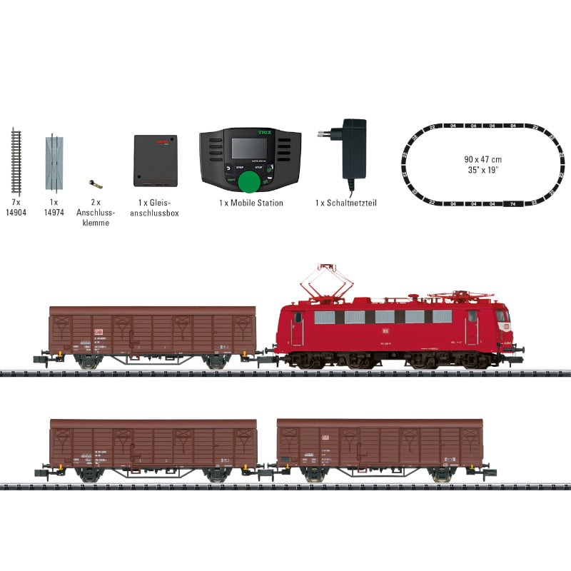 Coffret digital Train de marchandises DB - N 1/160 - Minitrix 11162