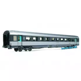 Voiture VTU B10rtu Corail+, Casquette, avec éclairage SNCF ép. V - HO 1/87 - LS Models 40605