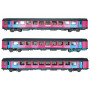Set 3 voitures Corail OUIGO avec éclairage ép. VI - SNCF - HO 1/87 - LS Models 40993