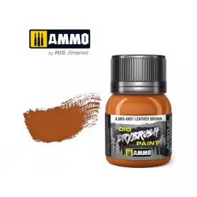 Dry Brush acrylique, marron cuir – 40 ml - AMMO MIG 0651