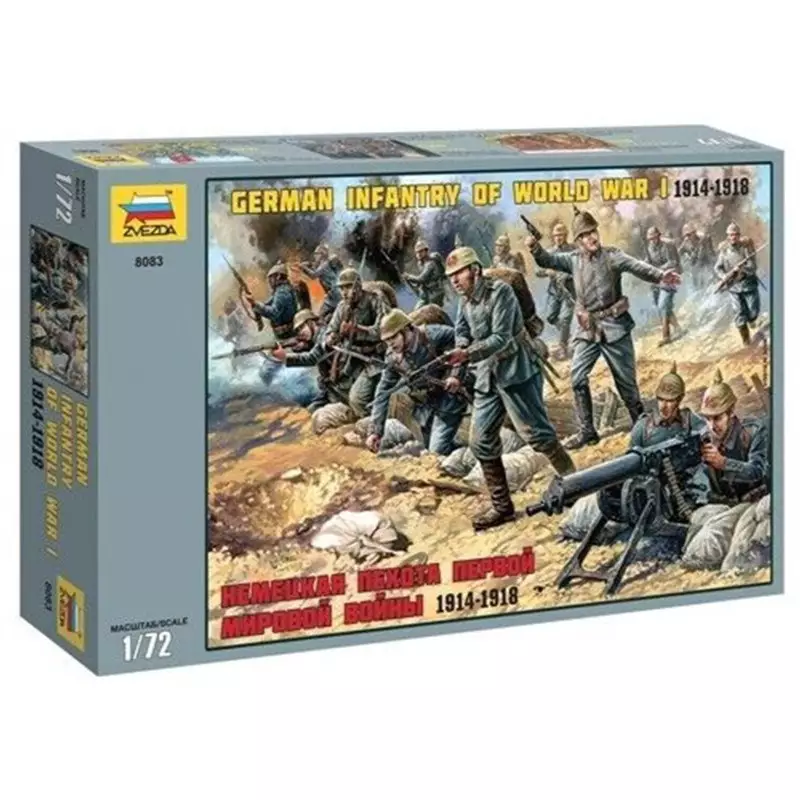 Infanterie allemande première guerre mondiale WWI - 1/72 - ZVEZDA 8083