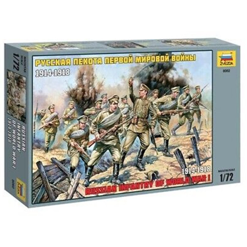 Infanterie russe première guerre mondiale WWI - 1/72 - ZVEZDA 8082
