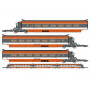 TGV PSE Rame Origine Remorques R2 + R5 + R6 - HO 1/87 - REE TGV002