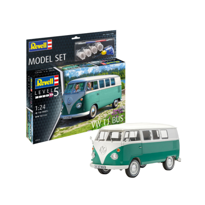 Volkswagen T1 Bus kit complet - échelle 1/24 - REVELL 67675