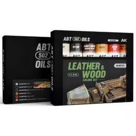 Set 6x huiles patine cuir et bois - ABTEILUNG 502 ABT311