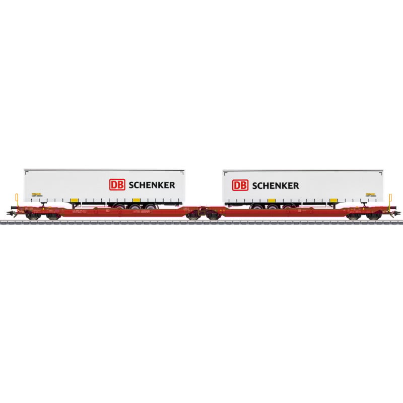 Double wagon-poche Sdggmrss 738 - ép VI - HO 1/87 - MARKLIN 47470