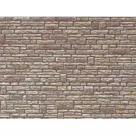 Faller 170604 - Plaque décor - mur de pierres irrégulières - HO 1/87