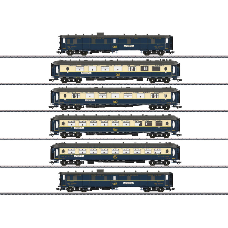 Coffret 6x voitures Pullman EDELWEISS ép II - HO 1/87 - TRIX 26470