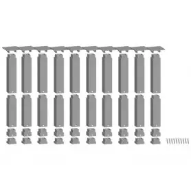 10x piliers 150,25 mm "Easy-Track" HO-N - NOCH 53942