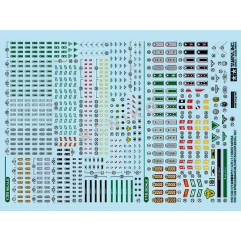 Décals insignes allemandes WWII Volume 1 - 1/35 - Tamiya 12625
