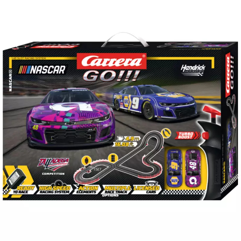 Coffret Carrera Go!!! NASCAR Talladega Competition - 1/43 analogique - CARRERA 62582