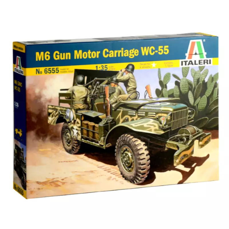 Dodge WC52 4x4 Gun Motor Carriage M6 - 1/35 - ITALERI 6555
