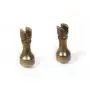 Supports pour socle en fonte laitonnée 46x14 mm - OCCRE 19163