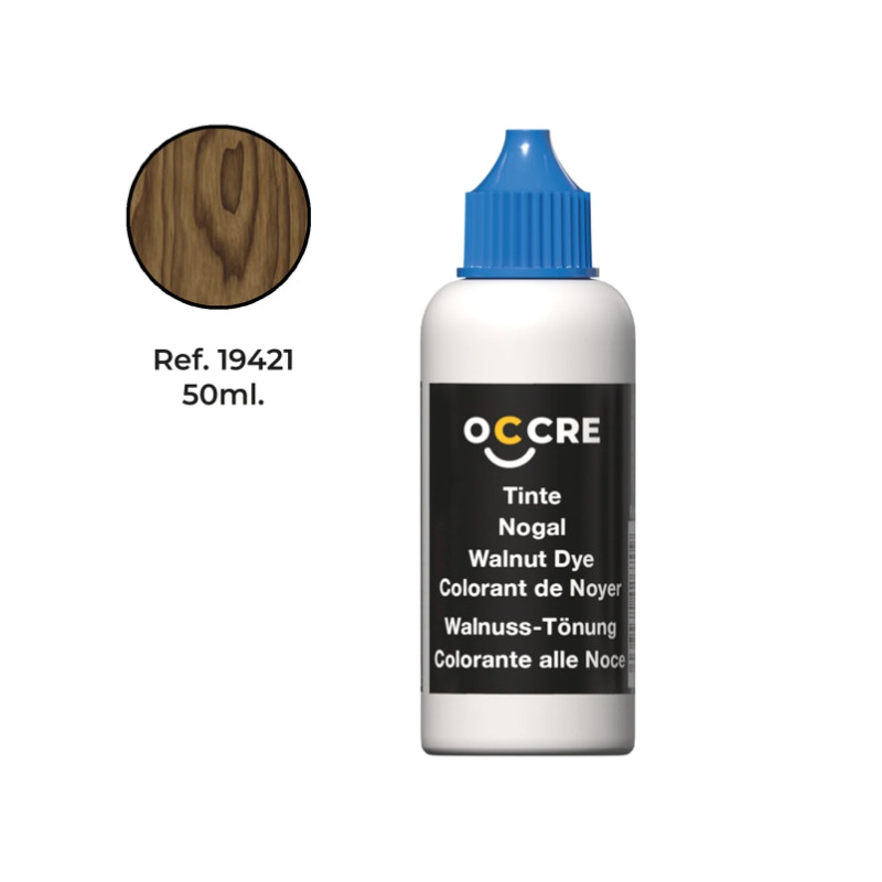 Colorant acrylique pour bois teinte noyer 50ml - OCCRE 19421