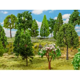 30 arbres à feuilles assortis - HO 1/87 - FALLER 181525