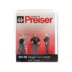 Cameraman et journalistes - HO 1/87 - PREISER 28139