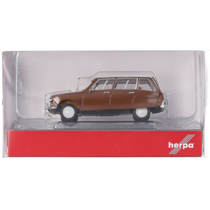 Citroën AMI 6 Break Miniature Joustra 1/20, Marron, Occasion Sans Boîte