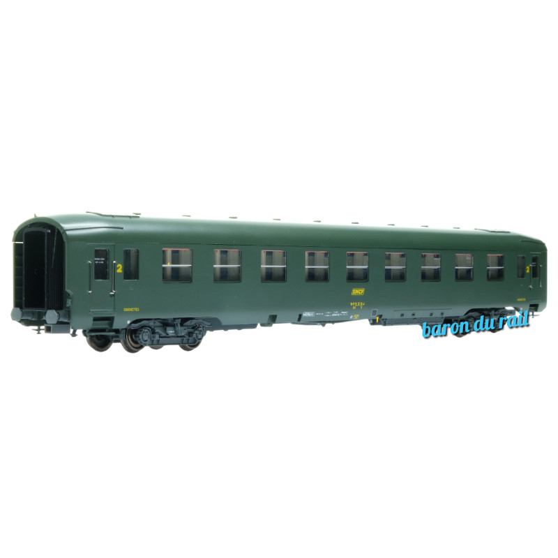 Voiture DEV AO B9c9 N° 51 87 59-37 131-4 Vert 301, logo encadré Ep.IV - HO 1/87 - REE VB-406