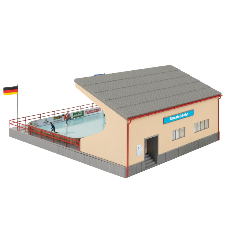 FALLER 134005 H0 Patinoire Artificielle avec Figurines en Mouvement Largeur de Voie H0