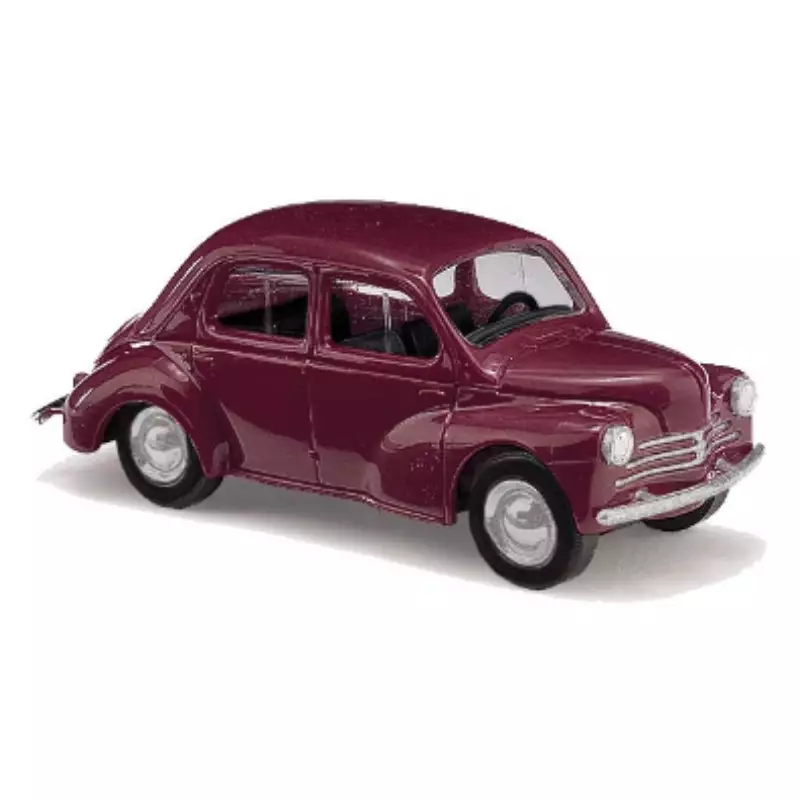Renault 4CV bordeaux - HO 1/87 - BUSCH 89110