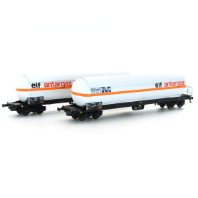 Set 2 wagons Uas Elf antargaz - Marcel Millet - SNCF ép.IV-V - HO - LS Models 30751