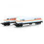 Set 2 wagons Uas Elf antargaz - Marcel Millet - SNCF ép.IV-V - HO - LS Models 30751