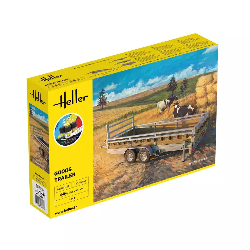 Remorque Kit Complet - échelle 1/24 - HELLER 56778