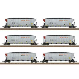 Coffret de 6 wagons-trémies BNSF - HO 1/87 - TRIX 24911