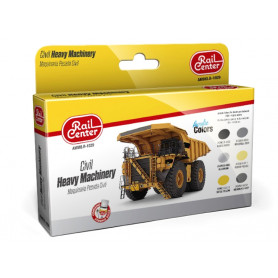 Set 6x 15ml engins de travaux Rail Center - AMMO R-1029