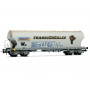 Wagon trémie « Millet » avec graffiti « Telefoot », ép. VI - SNCF - HO 1/87 - JOUEF HJ6282
