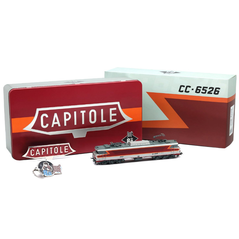 Jouef HJ2452 – Locomotive SNCF CC 6526 Le Capitole ép. IV – édition Anniversaire 80 Ans – Boîte Métal – échelle HO