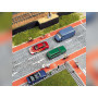 2 mètres de pistes cyclables flexibles - HO 1/87 - BUSCH 7082