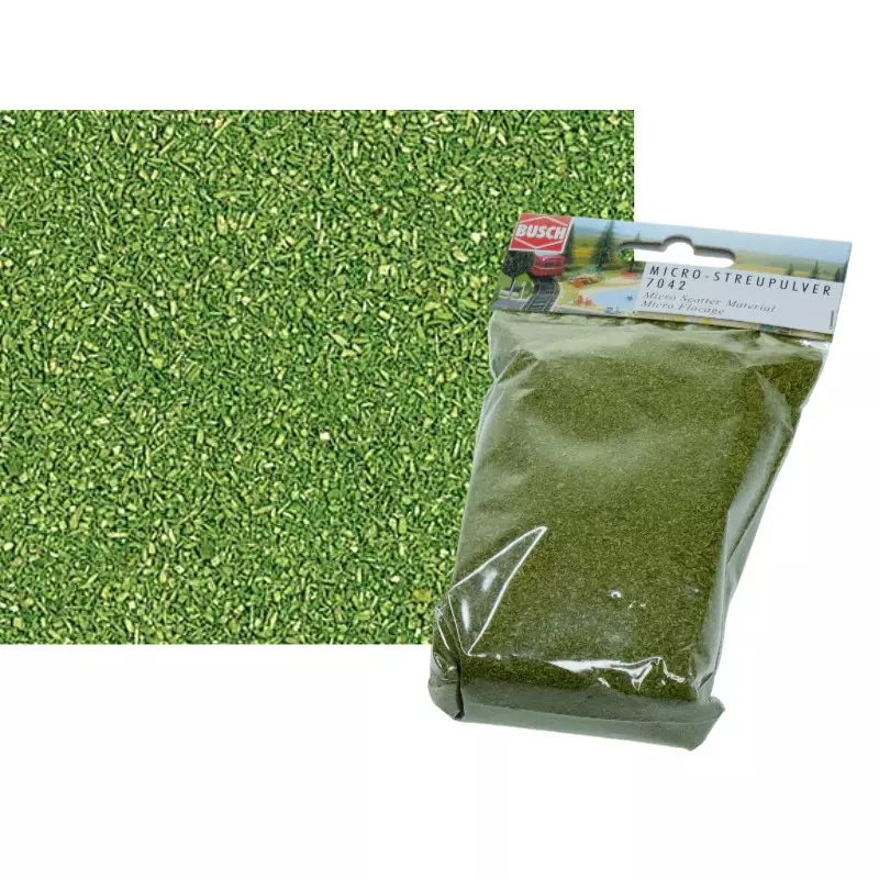 Flocage micro-feuilles 40 grammes - HO 1/87 - BUSCH 7042