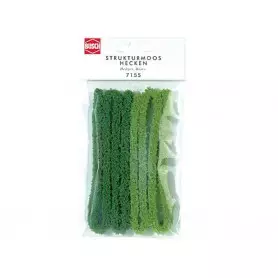 Haie en mousse structurelle 100cm - HO 1/87 - BUSCH 7155