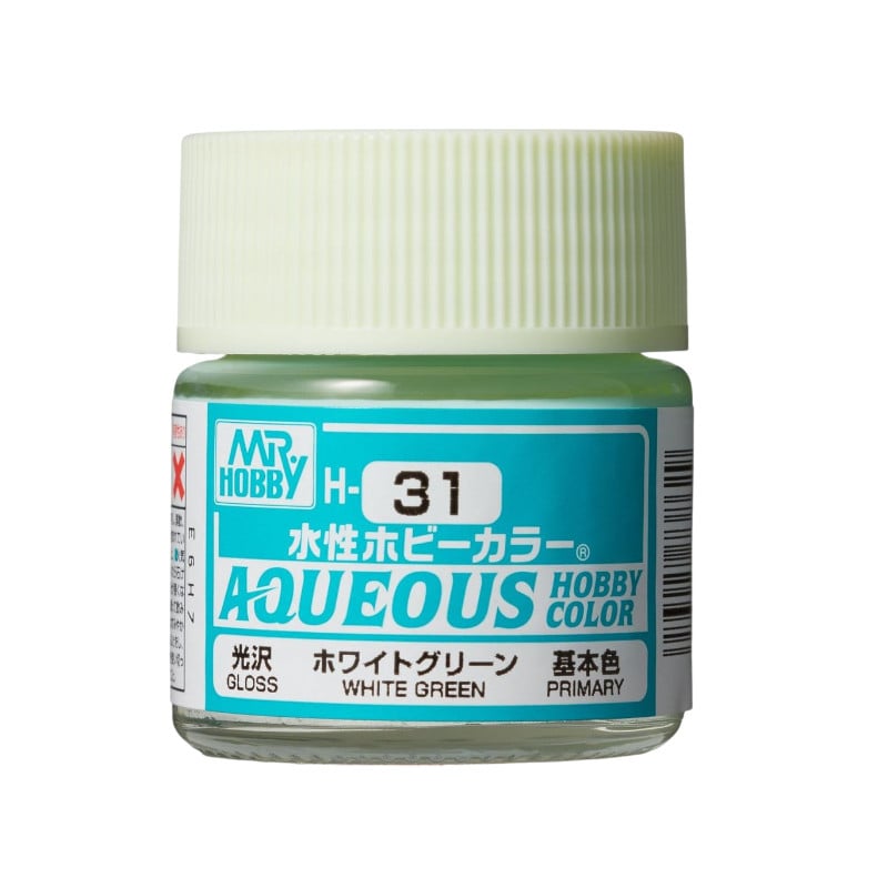 H-031 vert clair brillant Mr Hobby Gunze Aqueous - pot acrylique 10 ml