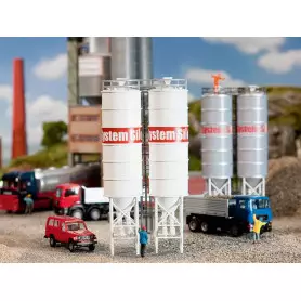 2x silos industriels - HO 1/87 - FALLER 130476