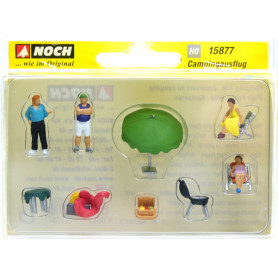 Au camping - HO 1/87 - NOCH 15877