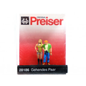 Couple qui marche - HO 1/87 - PREISER 28186